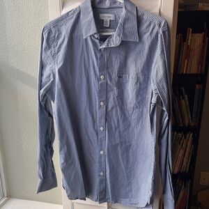 Calvin Klein Men's Navy Gingham Shirt